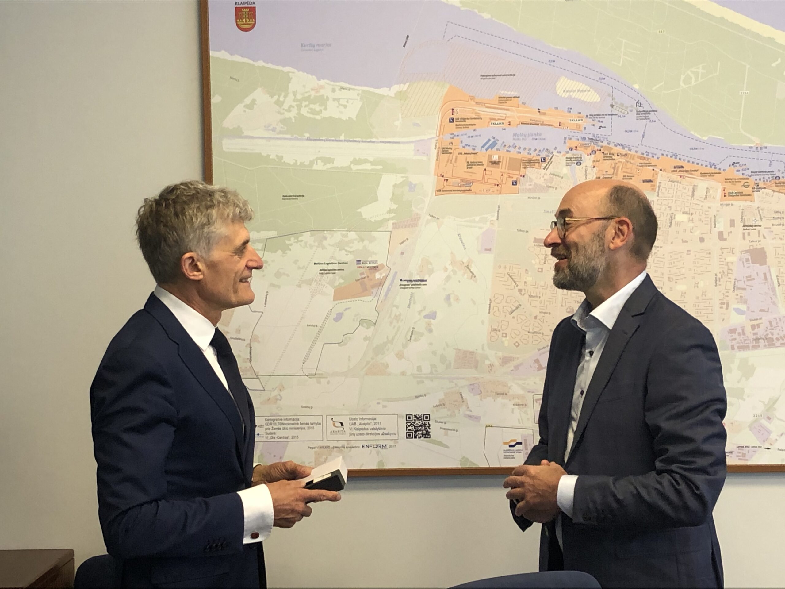 Danijos ambasadoriui pristatyta uosto veikla